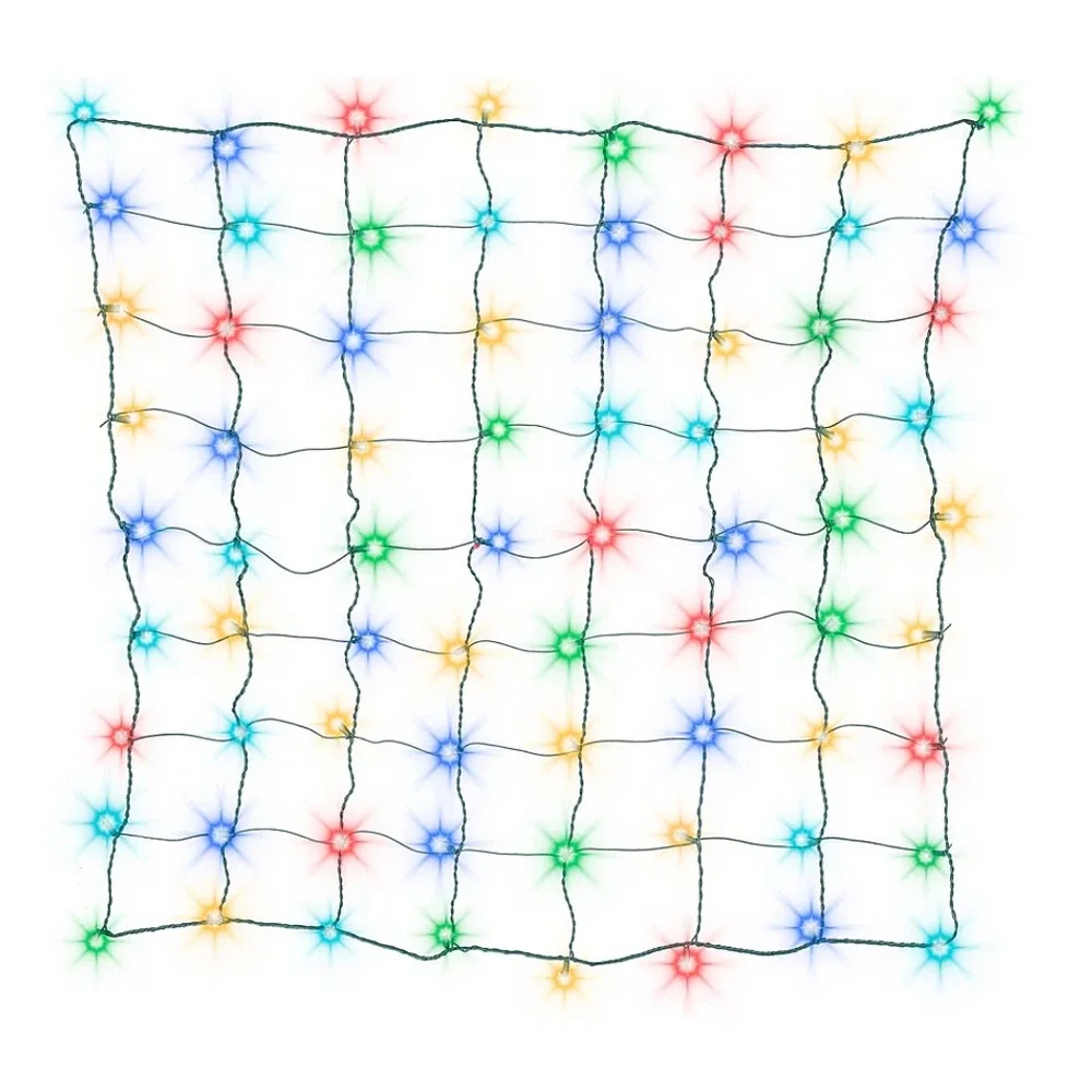 Gemmy Orchestra of Lights Net Light Set 72 LED Multicolor Color Changing Musical